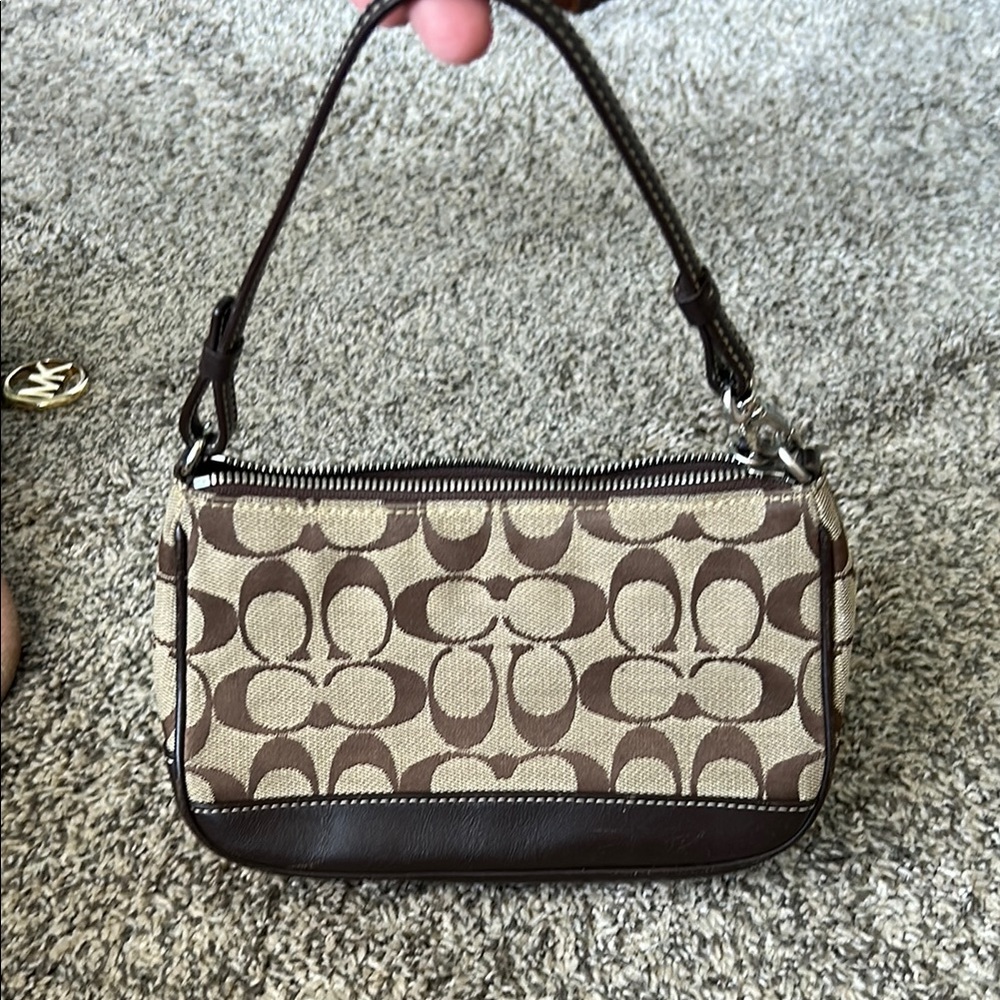 Coach Brown Signature Shoulder Bag